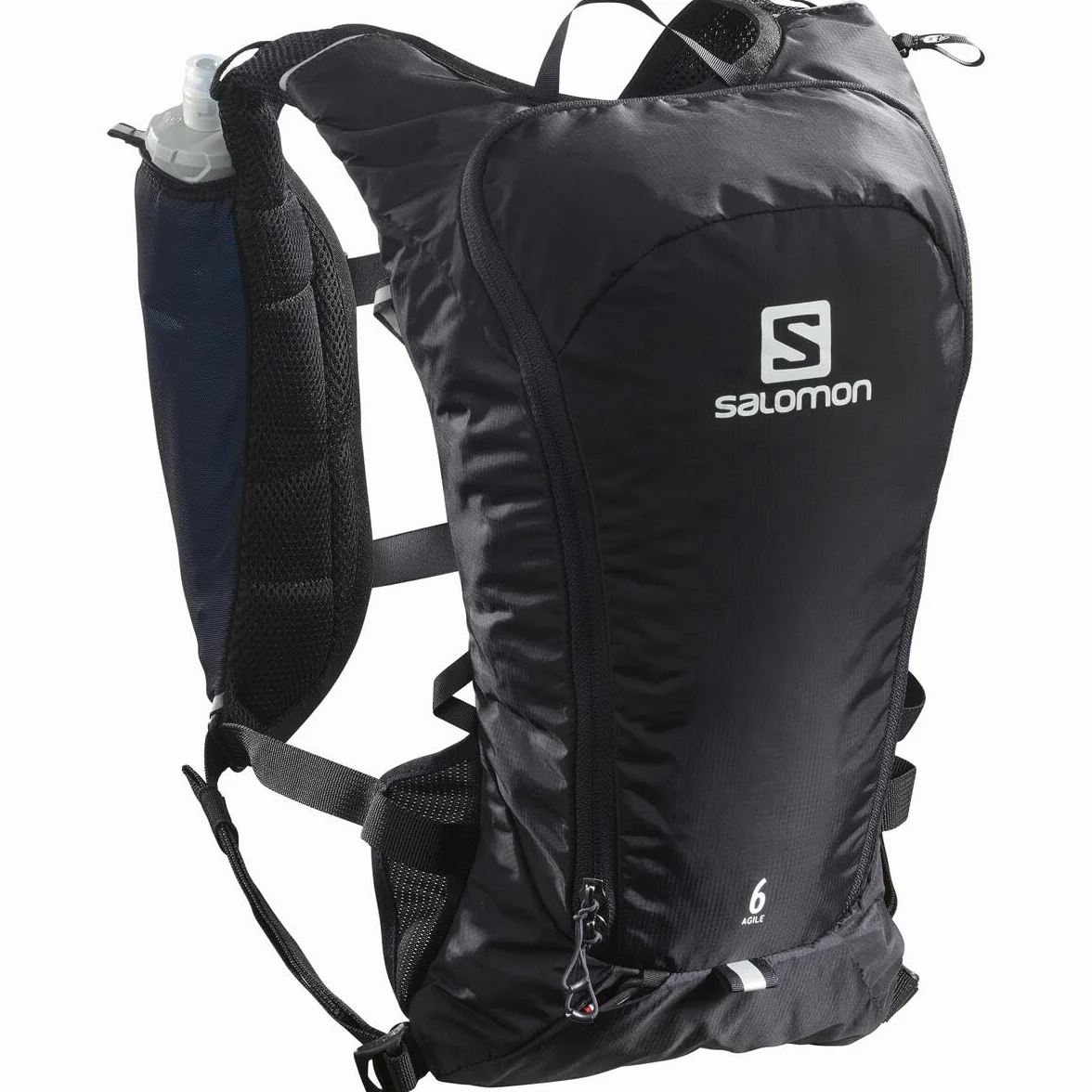 Salomon Agile 6 Gilet Unisex per Idratazione Trail Running Escursionismo MTB, Comfort dinamico, Accesso rapido, Versatilità
