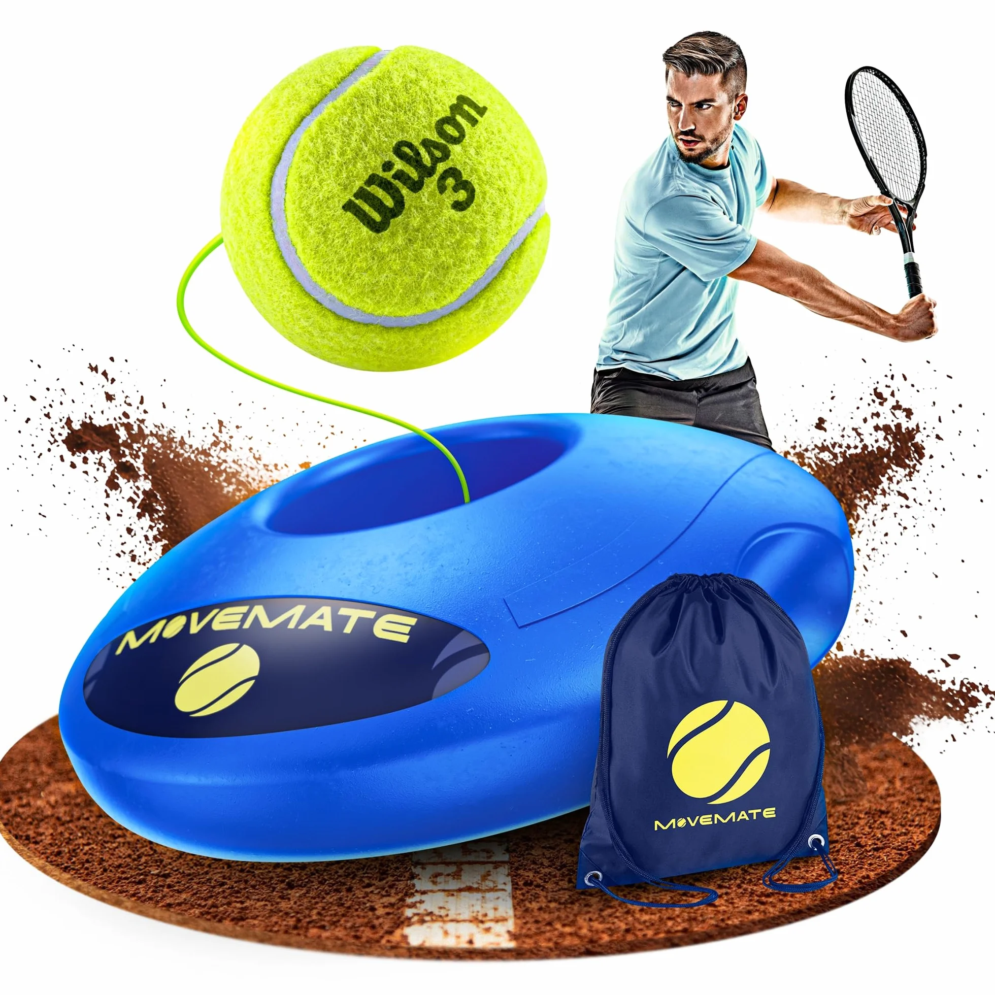MOVEMATE Dispositivo di Allenamento Tennis/Padel con Pallina Wilson®