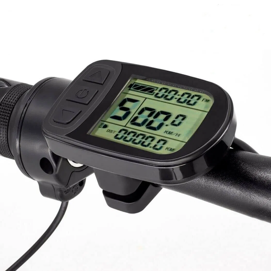 Display KT-LCD5, Impermeabile, Computer Di Bordo, Tachimetro, Display Lcd, Illuminato, Multifunzionale, Spina Julet A 5 Poli, E-Bike, Bici Elettrica, 24V/36V/48V