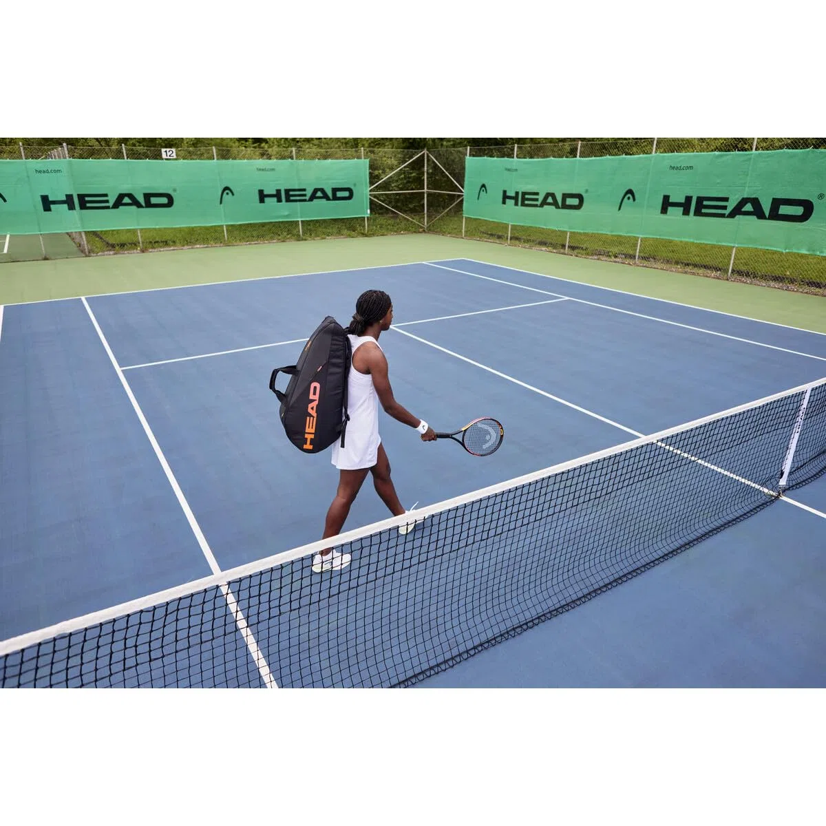HEAD Borsa per racchette Tour, misura M, Nero/Fiamma, Esclusiva Amazon