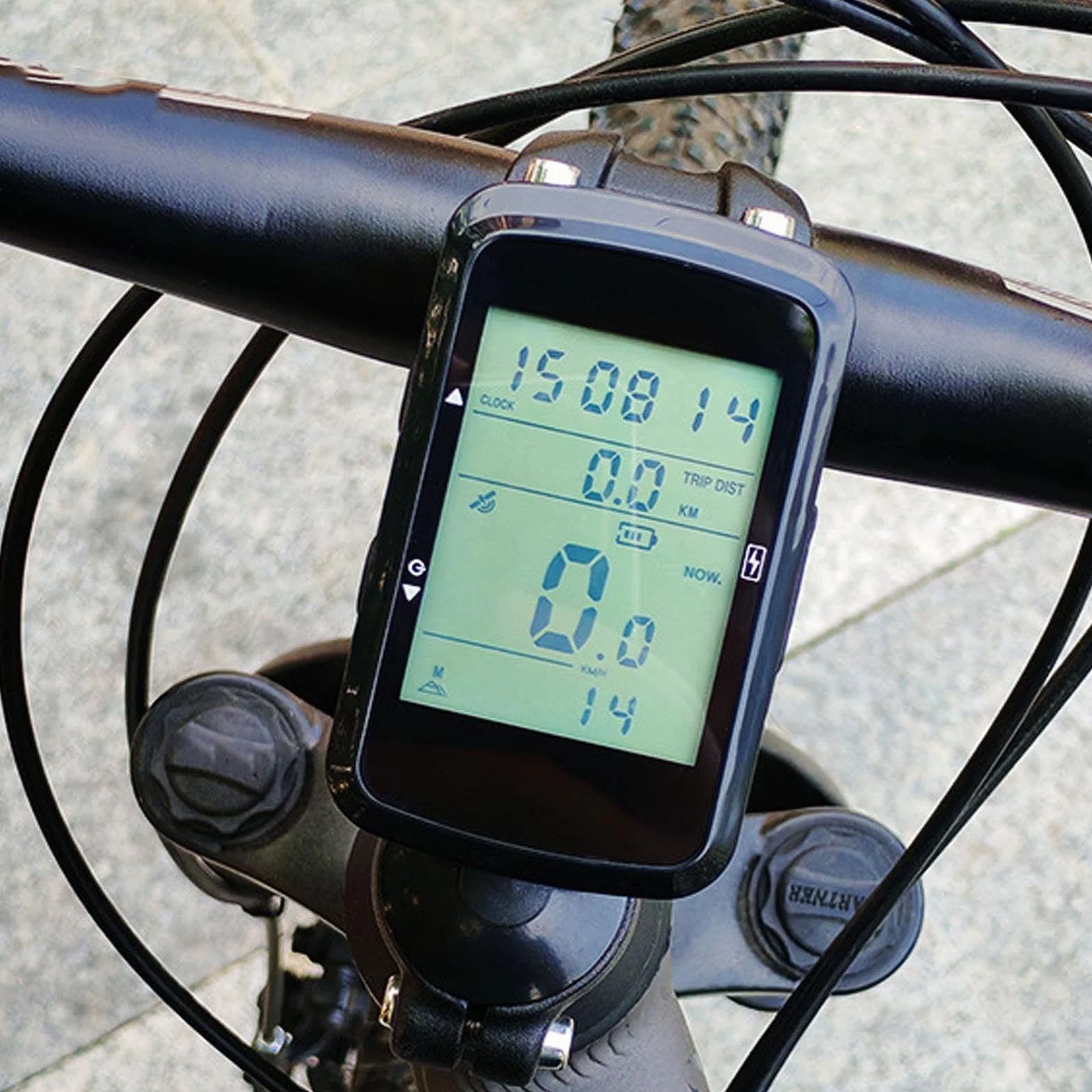Bewinner Computer da Bici GPS, Computer Ciclismo Wireless con Retroilluminazione, Display LCD 2,4 Pollici, Contachilometri Impermeabile, Batteria 28 Ore