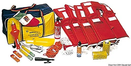 Osculati Kit marsupio 4 persone entro 3 miglia, senza razzi