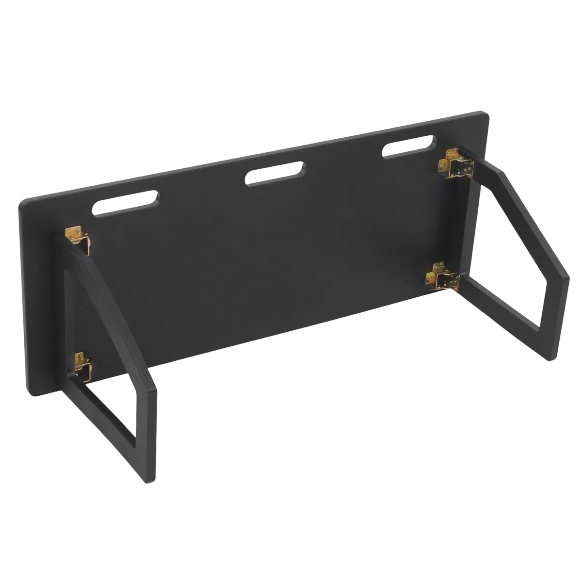 Tavola per rimbalzo da calcio, portatile, 115 x 45 cm, pieghevole, doppio angolo, in HDPE, colore nero, per esercizi di passaggio, controllo della palla e allenamento di calcio