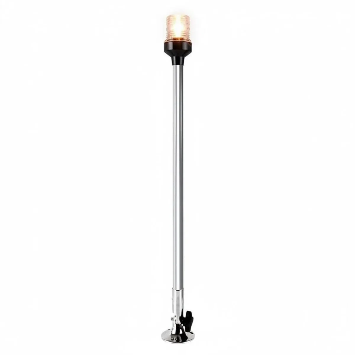 Luce di Navigazione a LED 12V Luce Laterale Nautica Lunga Durata Lampada di Bordo Marina per Armatori, 600 Mm, Base Regolabile In Acciaio Inossidabile