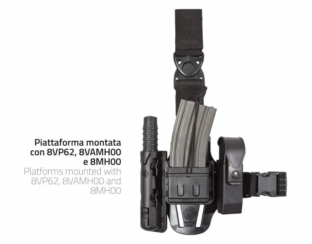 VEGA HOLSTER Piattaforma Cosciale Compatta 8K17 Verde Oliva