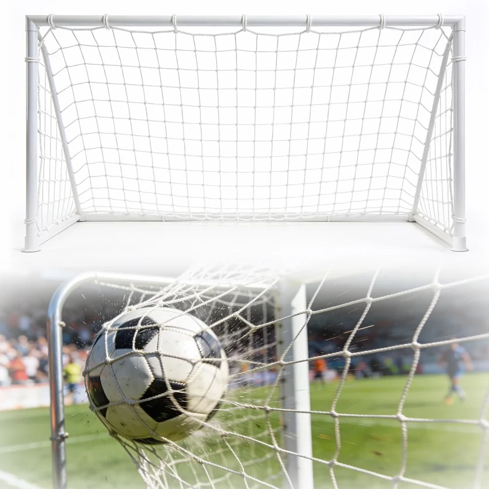 Rete per porta da calcio 3 x 2 m in fibra di polipropilene