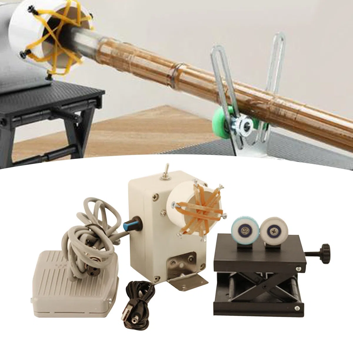 Sharplace Pesca di Avvolgimento del Set di Canne da Pesca Riparazione di Canne di Pesca Facile da Usare Portali di Pittura Epossidica di Pittura per Costruzioni