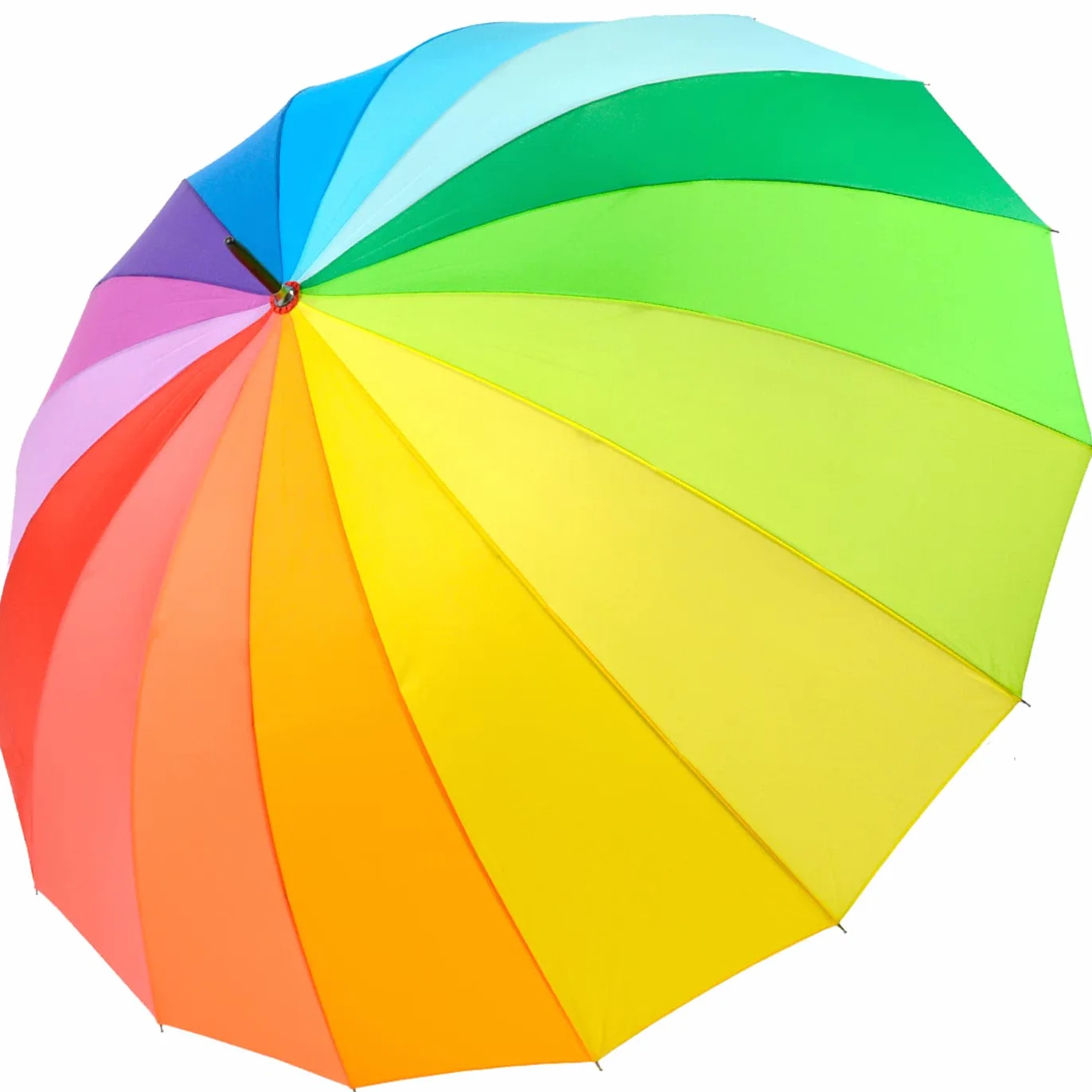 Ombrello grande arcobaleno multicolore 129 cm XXL impugnatura morbida