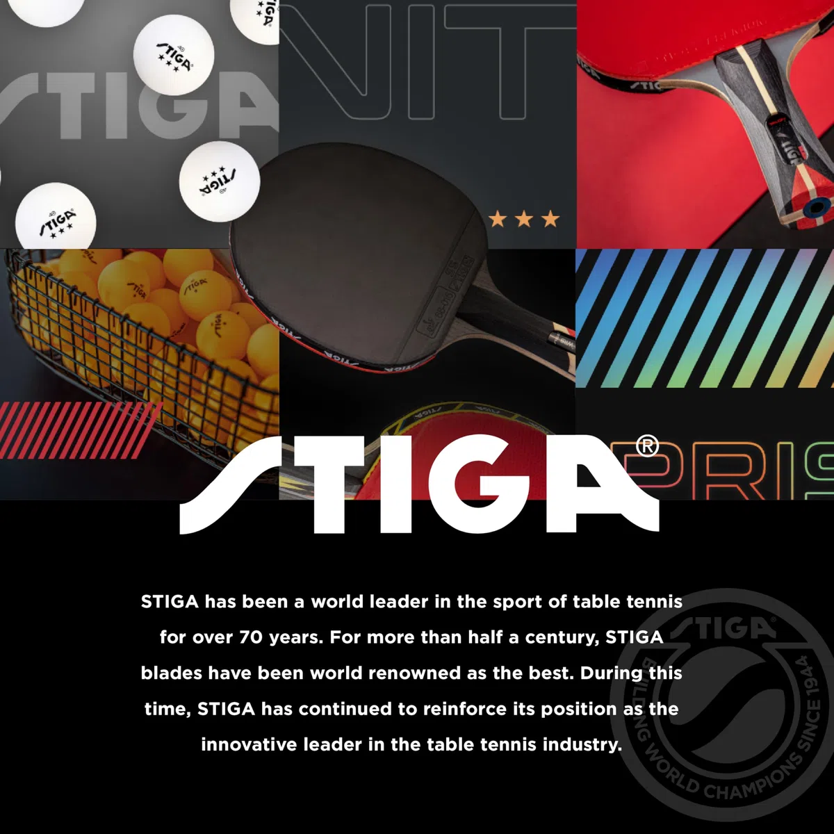 STIGA Carbon+ Ping Pong Paddle – 7-ply Extra Light Carbon Fiber Blade – 2mm Premium Sponge – Concave Pro Handle for Exceptional Grip – Performance Table Tennis Racket for Tournament-Level Play Red