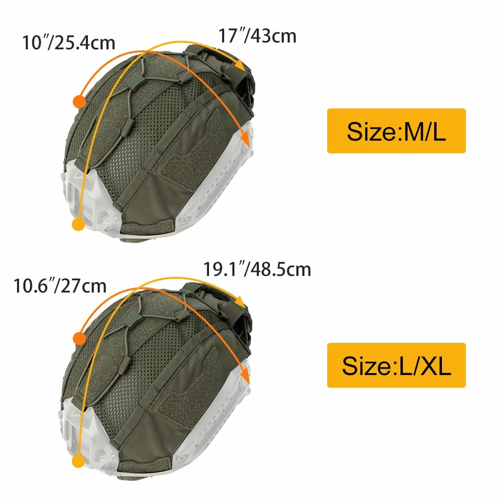 IDOGEAR House Tattico per Casco con Tasca Batteria NVG Casco Contrappeso per Fast Helmet Taglia M/L/XL