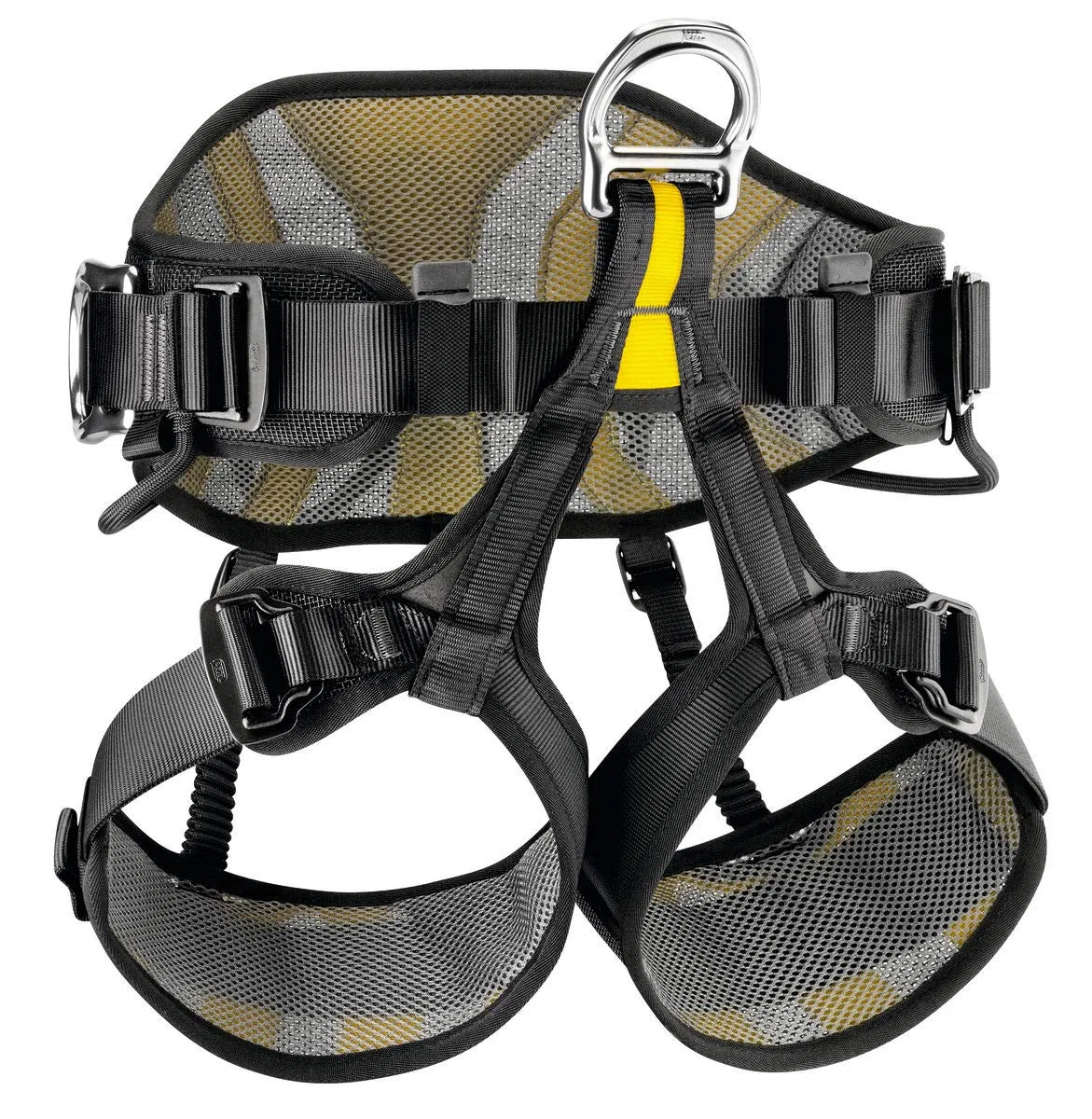 PETZL AVAO SIT FAST 1 - Tracolla per arrampicata, colore: Nero/Giallo