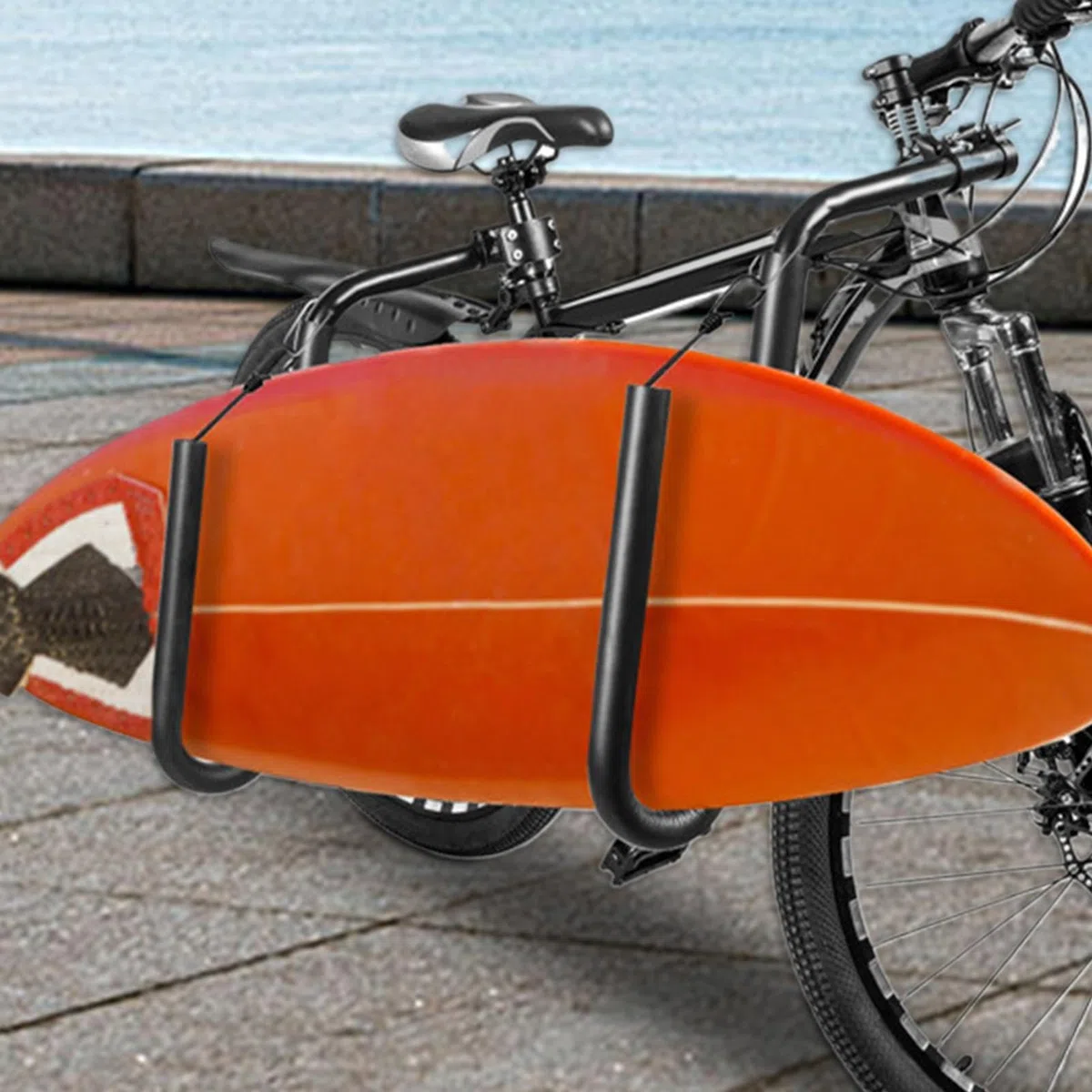 Surfboard Board Bike Rack - Porta del supporto per biciclette di navigazione, porta bici pieghevole interno | Facile installazione e rimozione di scaffali di surf di guida sicuri sia per le tavole da