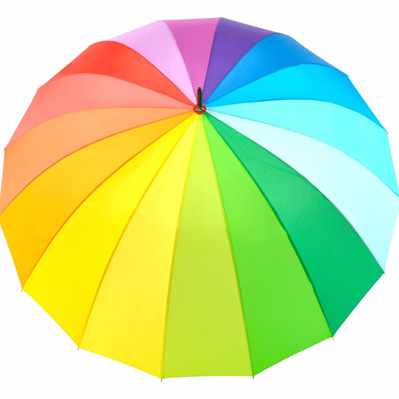 Ombrello grande arcobaleno multicolore 129 cm XXL impugnatura morbida