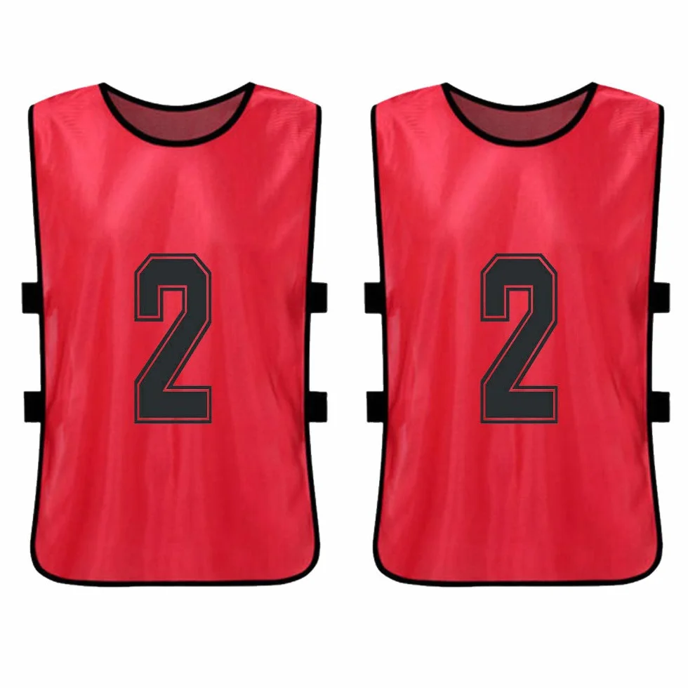 Adulti Soccer Pinnies Quick Drying Football Team Training Bavaglini Numerati Gilet Sportivo