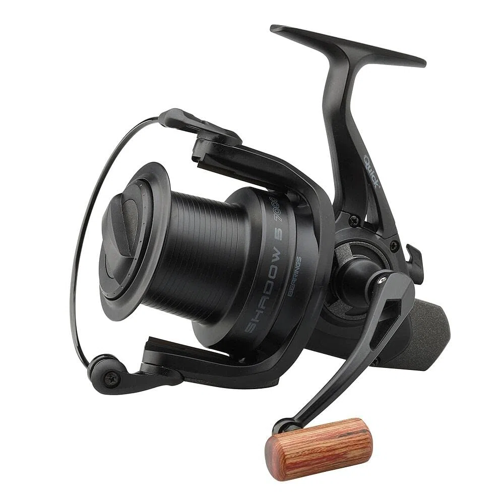 DAM DARKSIDE 4B SPOD 7000S + BRAID, Mulinello da pesca, Mulinelli da spinning, Carp Fishing, Carpa, Unisex, Nero, 7000S