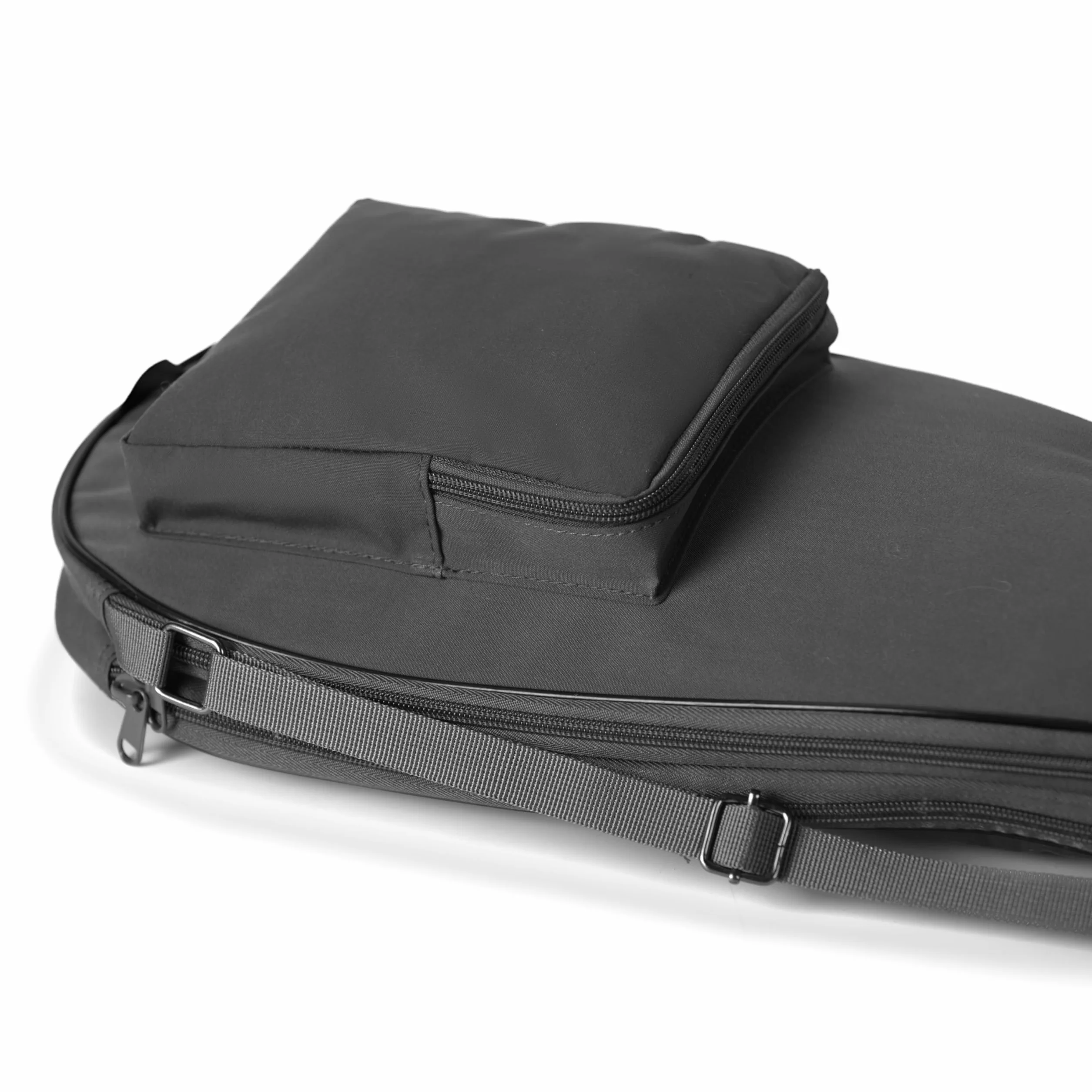 Alephnull Copertura per racchetta da squash per 2 racchette, borsa imbottita con tasca per palline con cerniera
