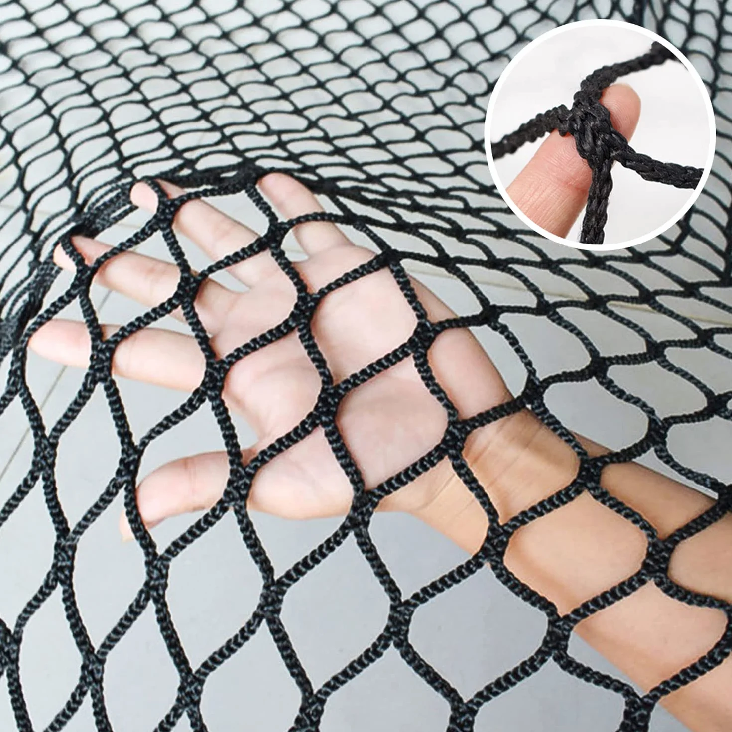 Rete di sicurezza per bambini, per scale, recinzione, protezione di sicurezza, rete di copertura per rimorchi Baseball Softball Return Trainer Net Sport Ball Stop Net Rete protettiva senza