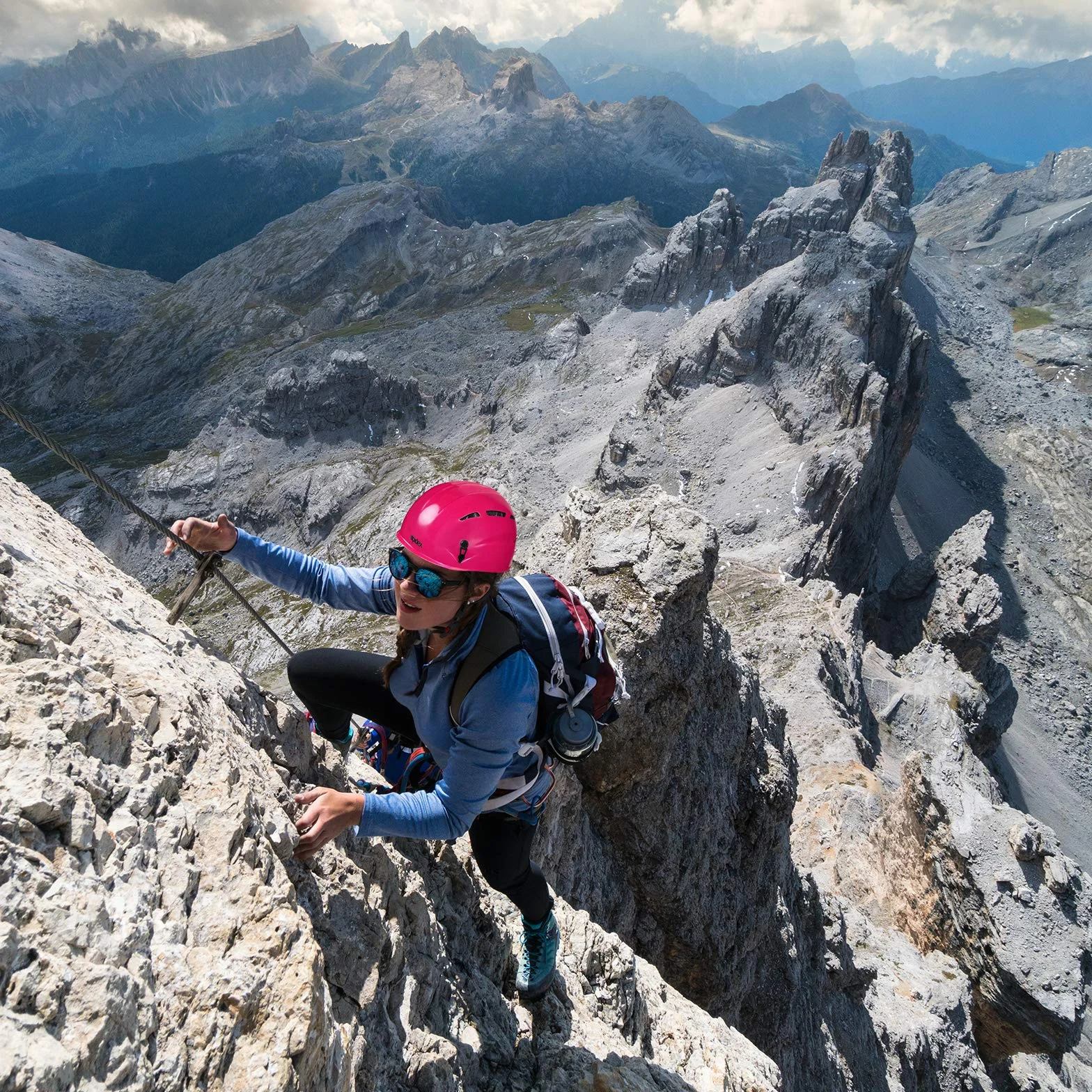 ALPIDEX Casco per arrampicata de adolescenti e adulti EN 12492 casco alpinismo en diversi colori