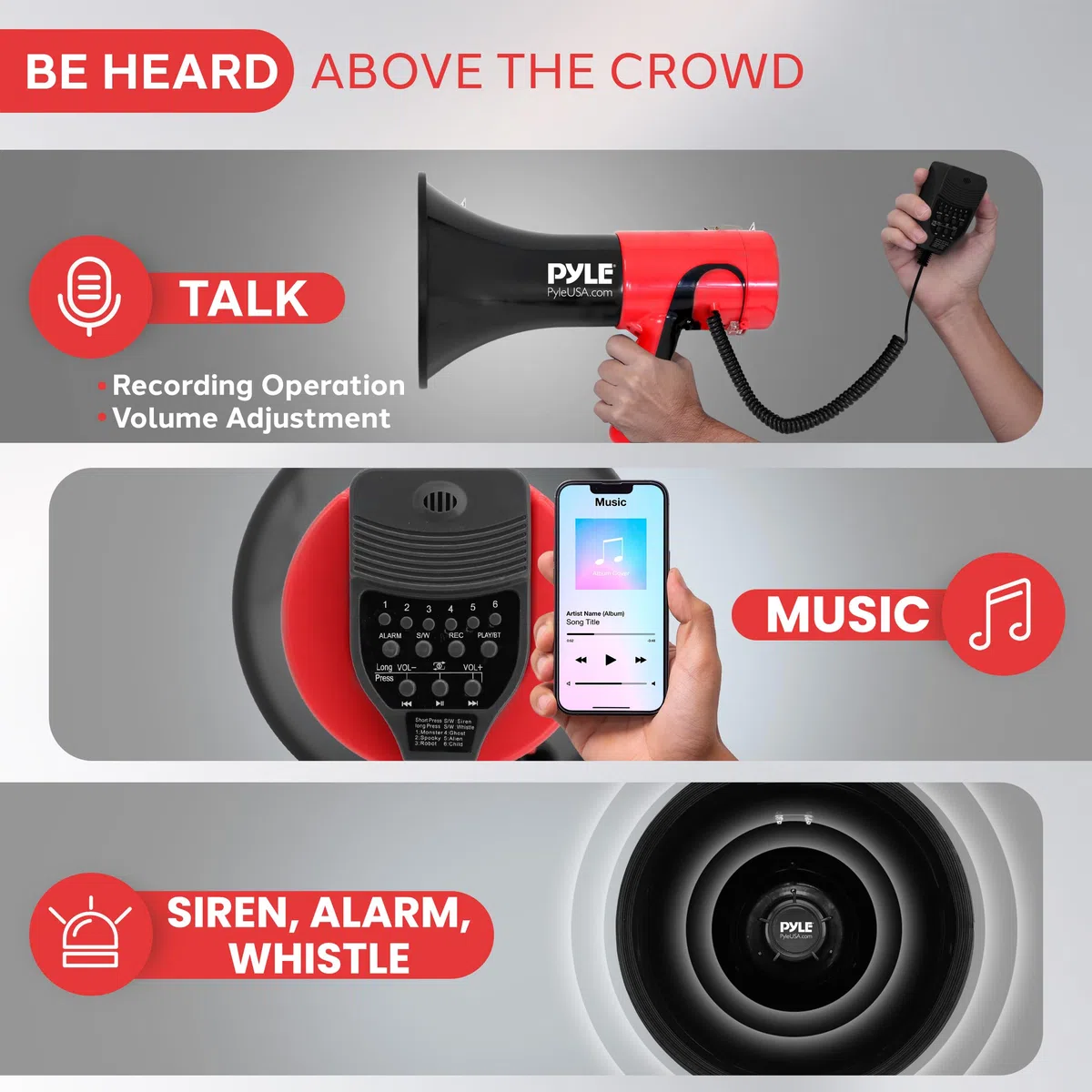 Pyle Megafono Portatile Bluetooth