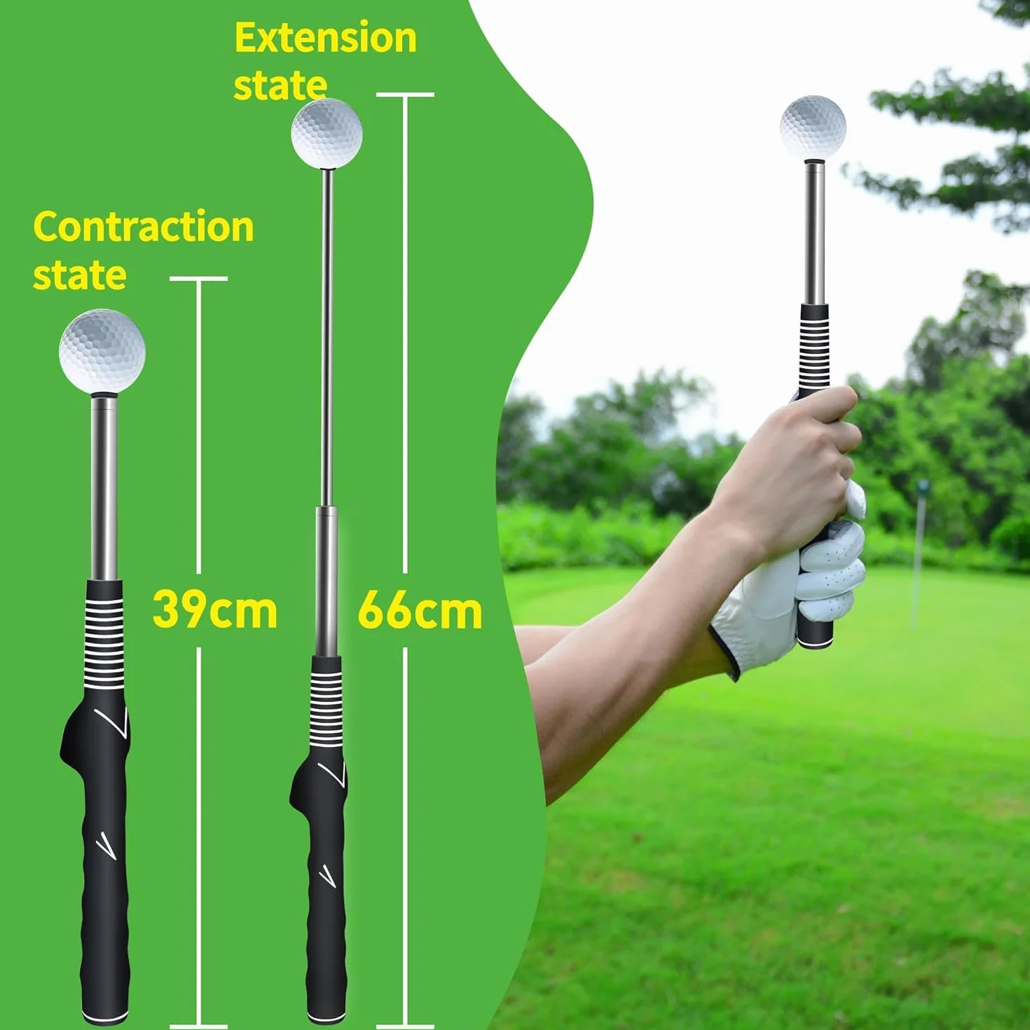 Rhythm Click Golf Swing Trainer Telescopico Warm Up