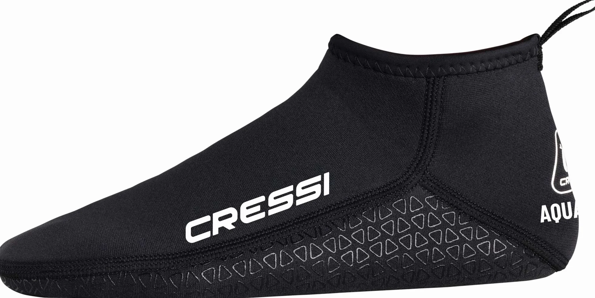 CRESSI Aqua Grip Neoprene Socks 3mm - Calzari Corti Unisex in Neoprene Doppia Fodera Nero 3mm con Suola Antiscivolo, Ideali per Attività Acquatiche e di Superficie