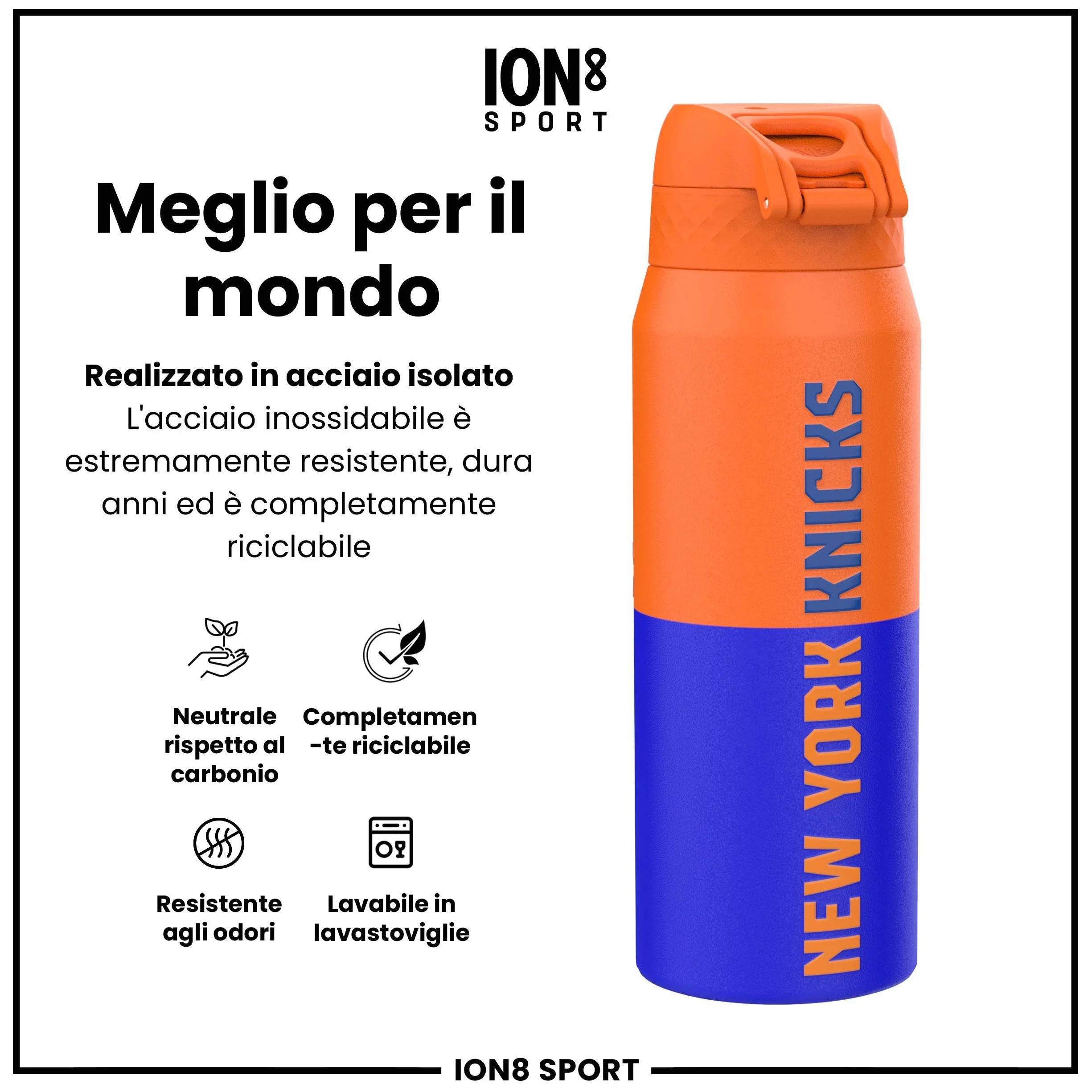 NBA Borraccia a Prova di Perdite Facile da Aprire