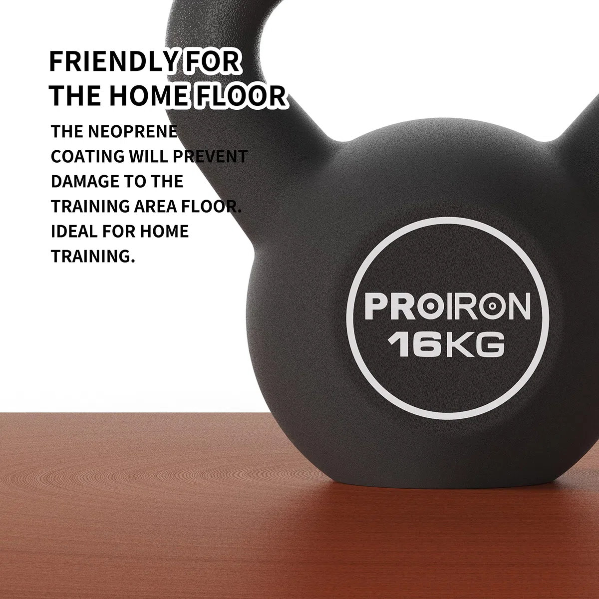 PROIRON Kettlebell in Ghisa 4-16 kg, Rivestimento in Neoprene, Vari Colori per Esercizi e Allenamenti a Casa e in Palestra