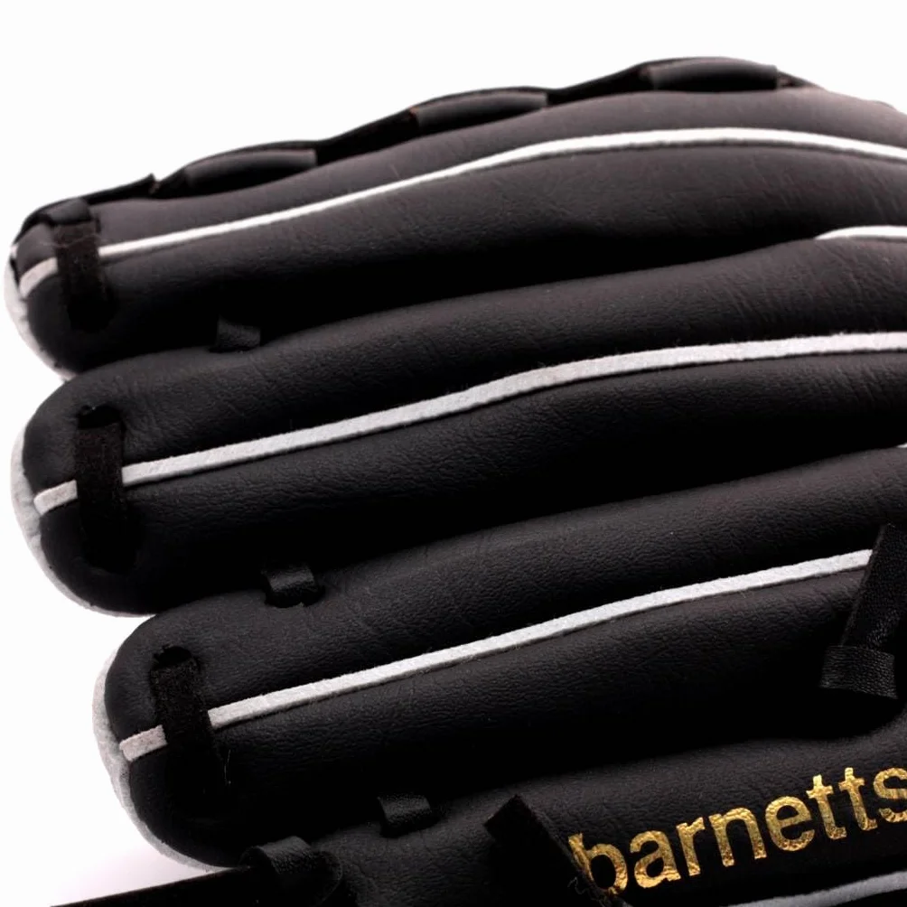 JL-102 - Guanto da baseball per principianti, in poliuretano, misura 25,2 cm, colore: nero