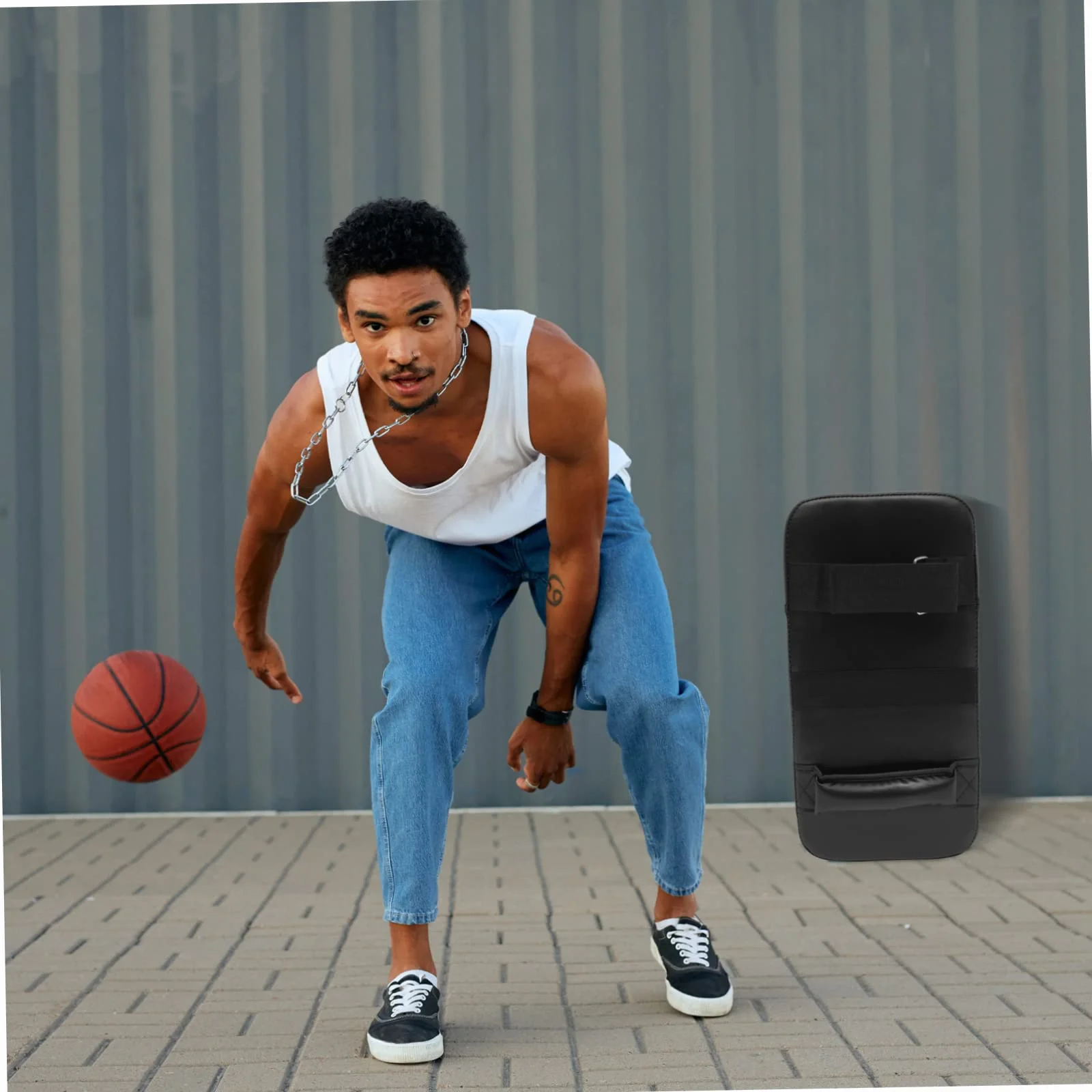 Anneome Cuscino da Allenamento Basket Pad di Blocco Multiuso in PVC e Pelle PU
