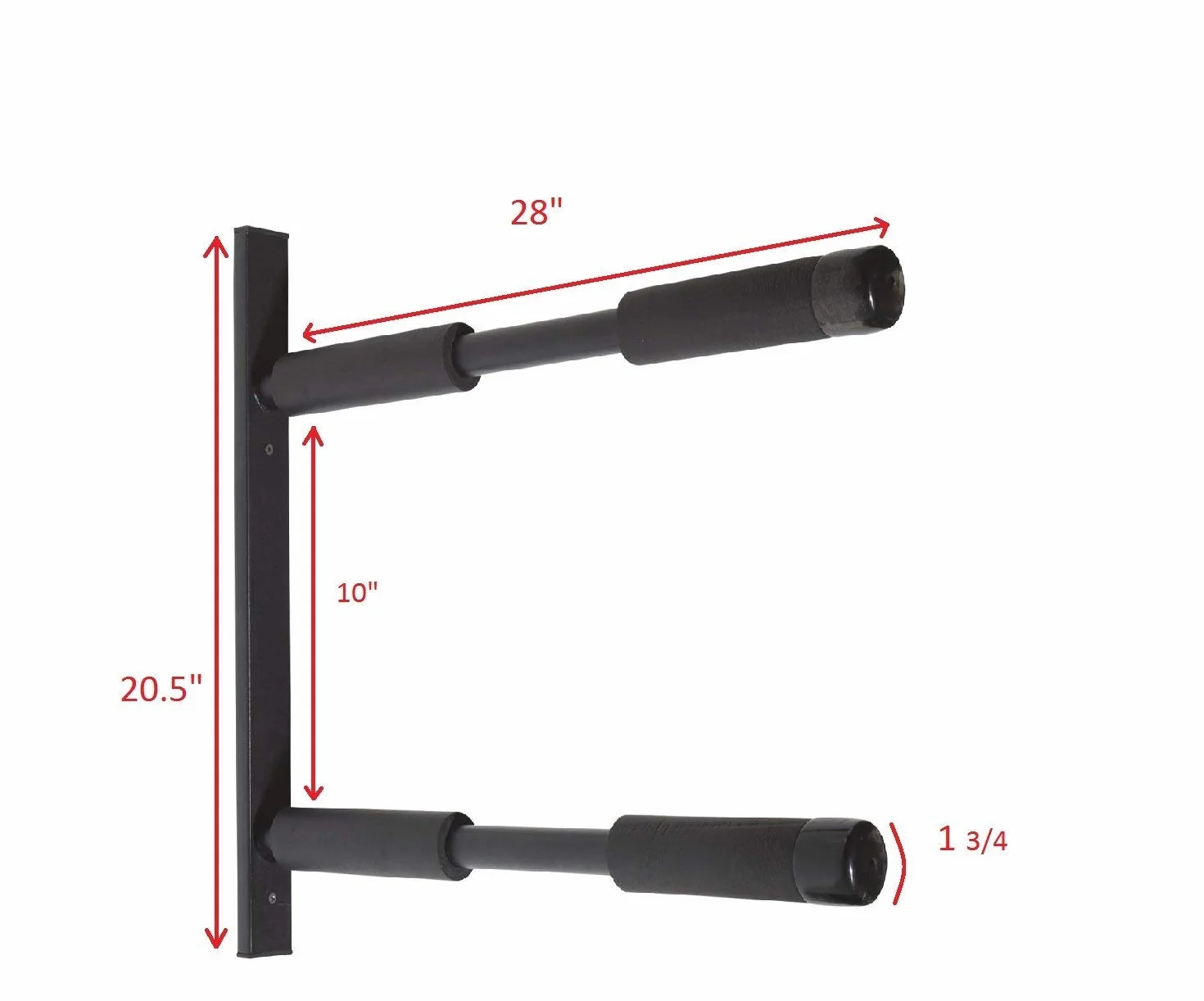 COR Surf Double Board Surfboard Rack | Supporto a parete per SUP per carichi pesanti per paddleboard o tavola da surf SUP e portaoggetti a parete per longboard
