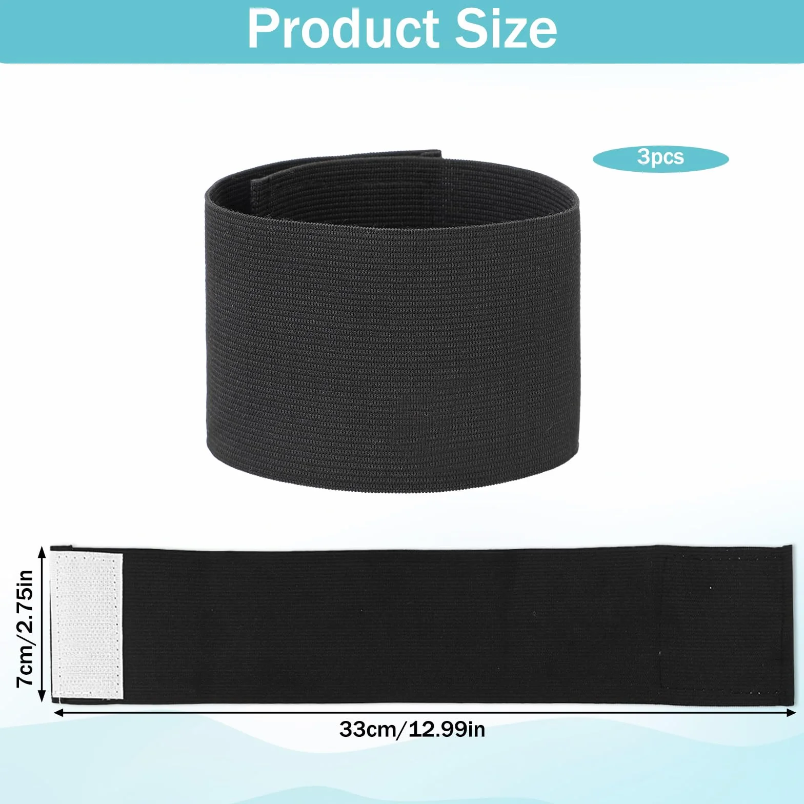 Bracciali a lutto neri fascia elastica per funerale calcio pallacanestro sport