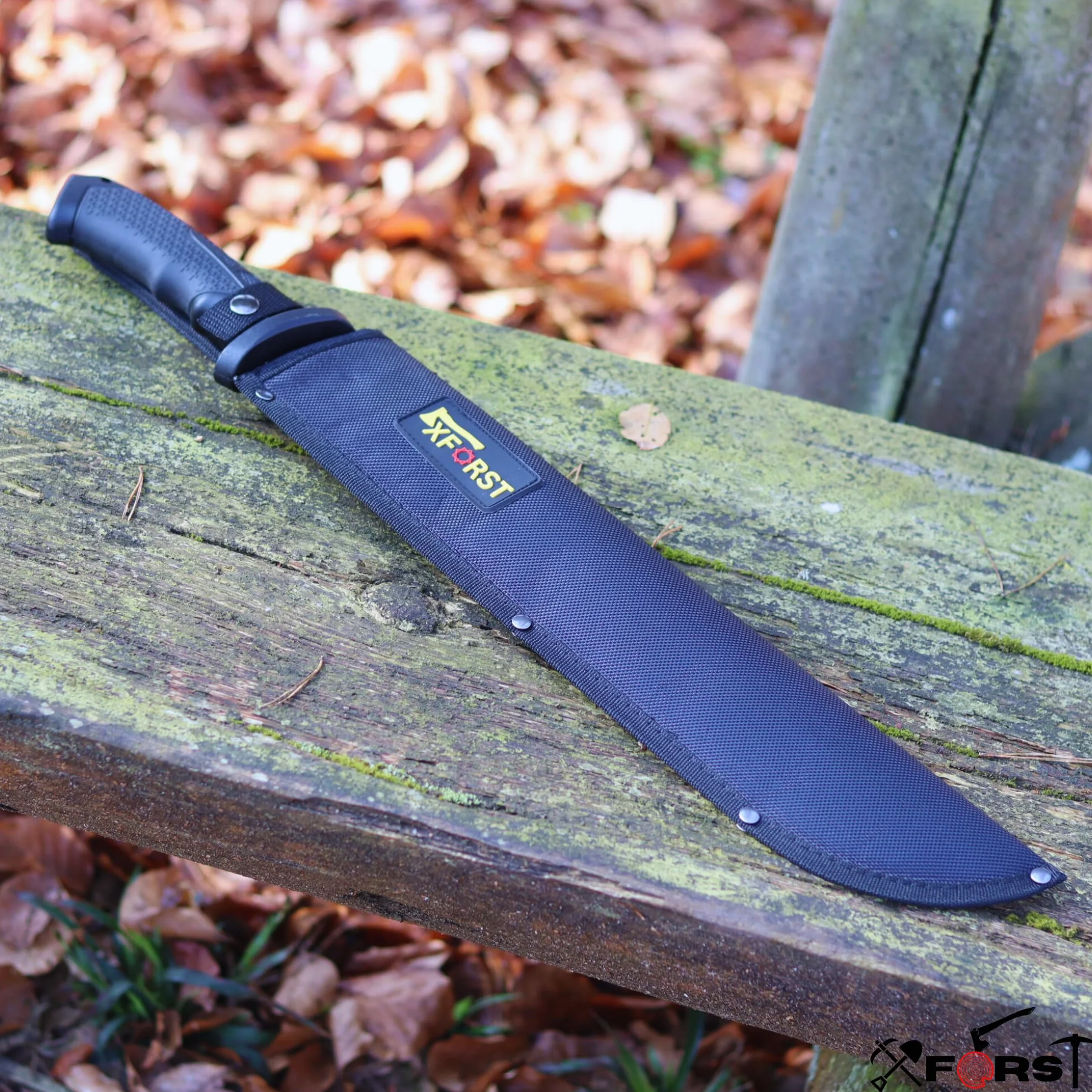Xforst Coltello da caccia da esterno manico TPE fodero Oxford