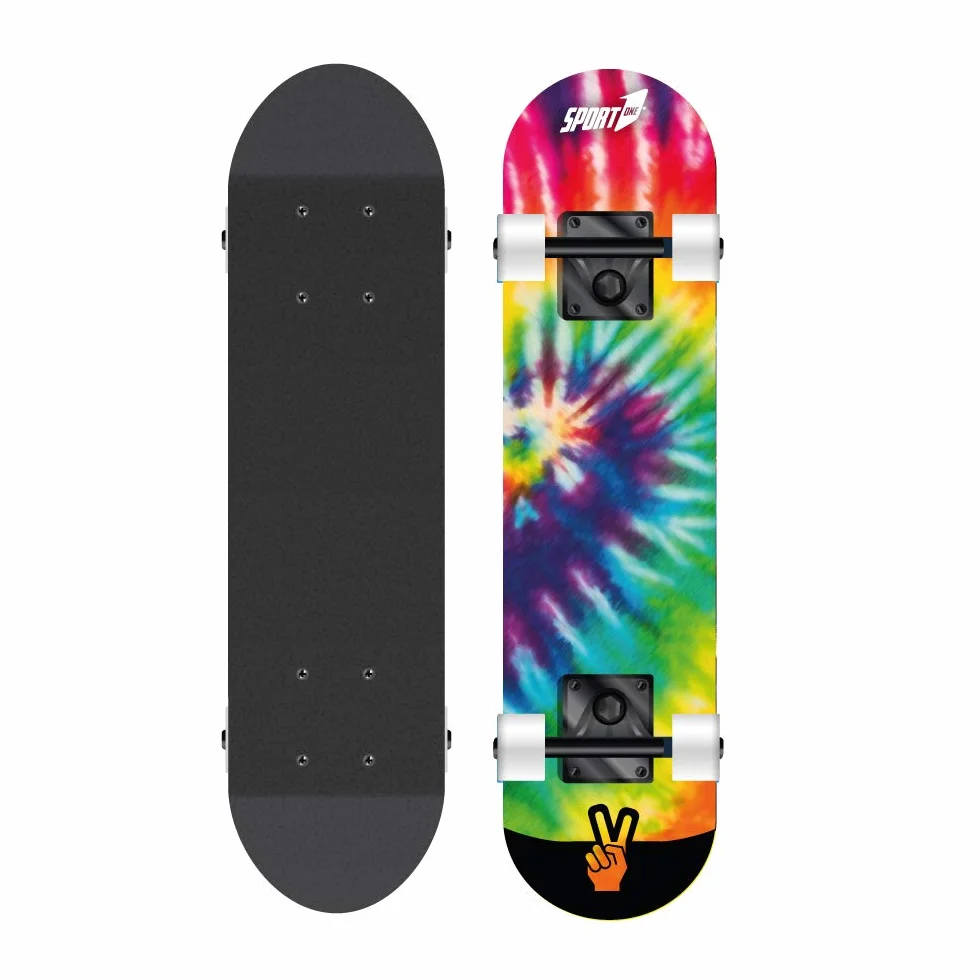 Sport1-Skateboard Hippy/Tavola in Legno 70.5 cm/Portata Massima 50 kg
