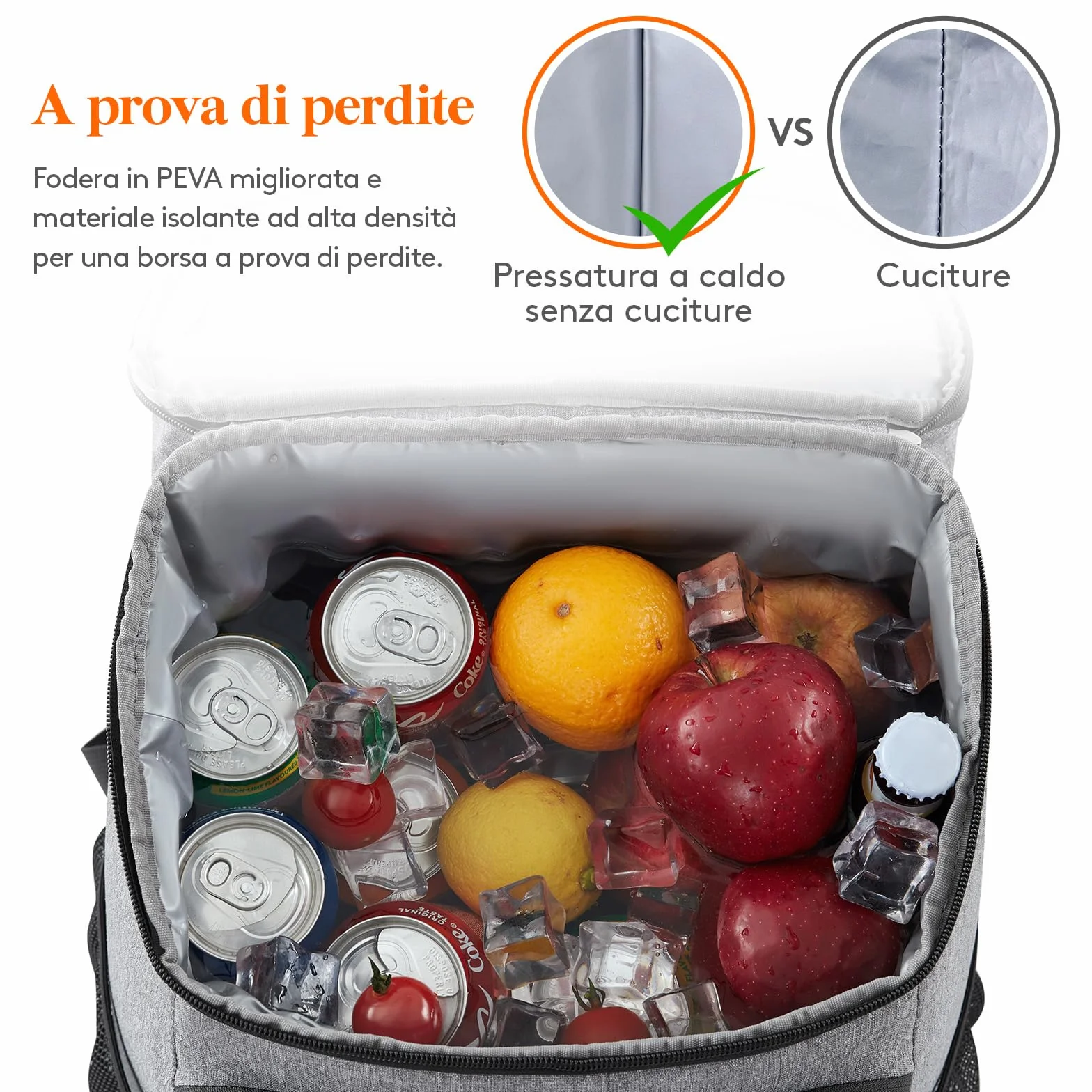Lifewit Zaino Termico Impermeabile, Borsa Frigo Leggera a Prova di Perdite per Lavoro Picnic Spiaggia