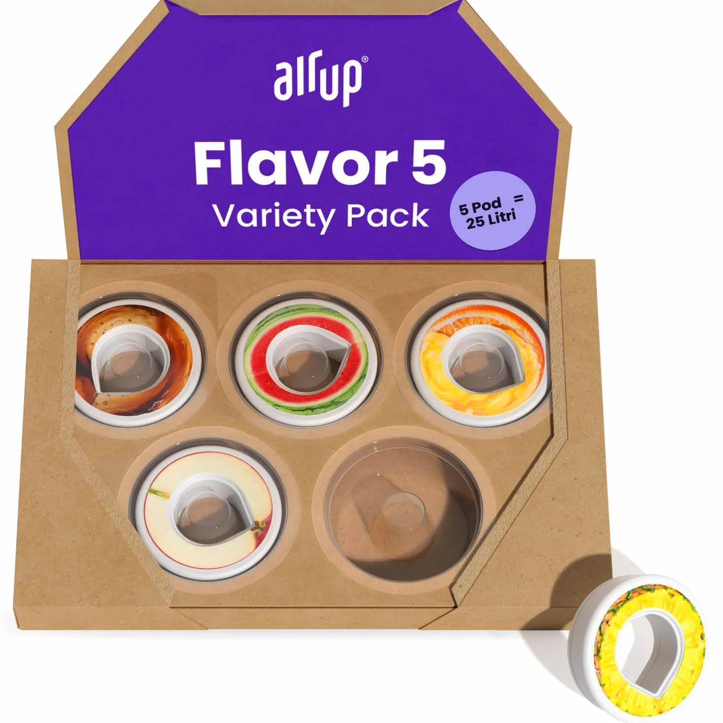 air up® Flavour 5 Set degustazione Pod aromatizzati per 25 litri d'acqua senza zucchero