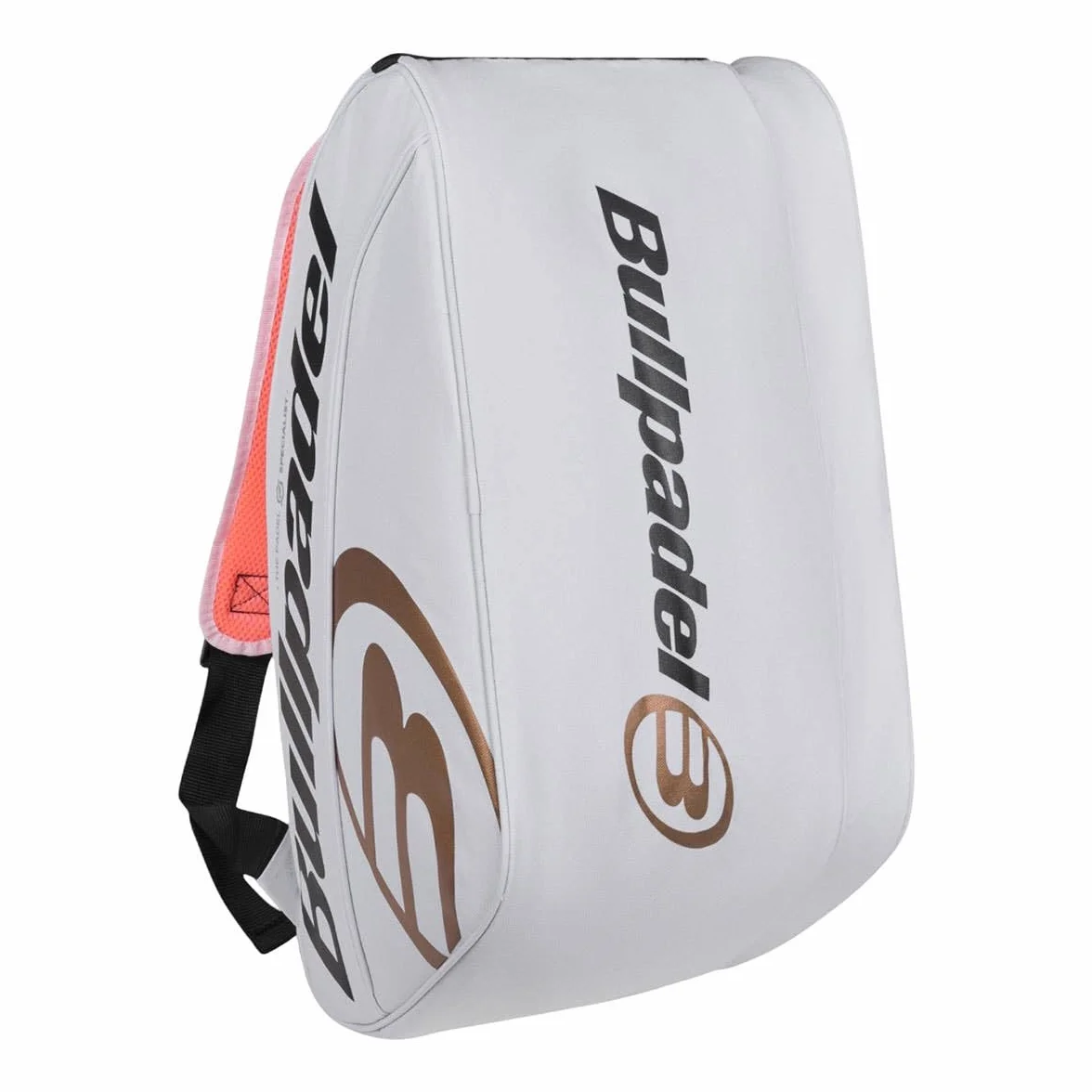 Bullpadel Paletero Tour Bianco con Tasche per Racchette e Scomparto Abbigliamento