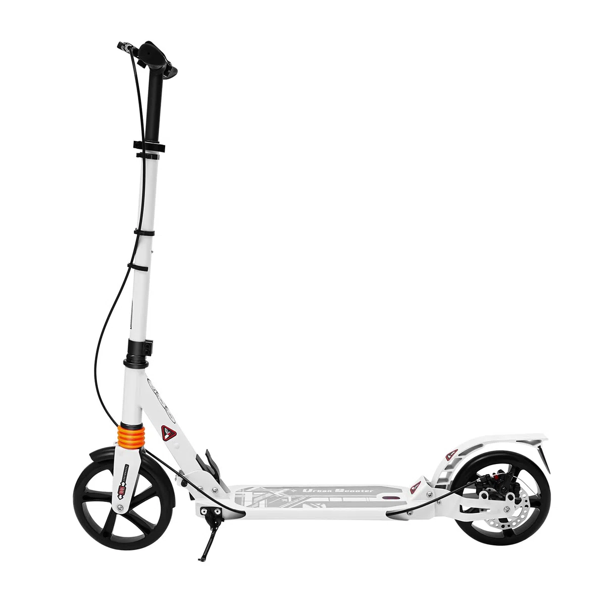 Monopattino professionale pieghevole City Scooter per adulti con freno a mano, massimo 120 kg, con freno, regolabile in altezza