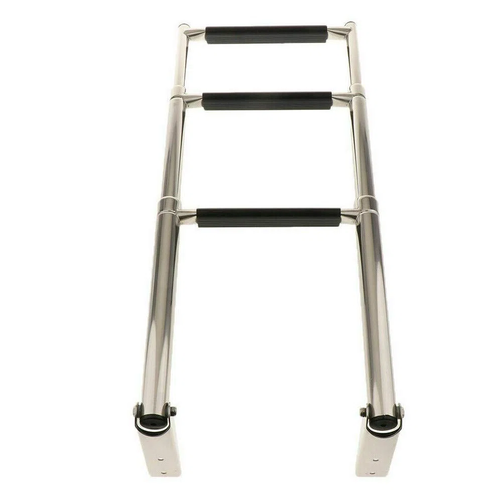 Scaletta telescopica ribaltabile inox 316 3 gradini barca gommone