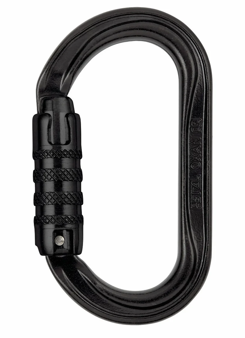 Petzl M72 A Tln moschettone ovale ad alta resistenza triact-lock nero