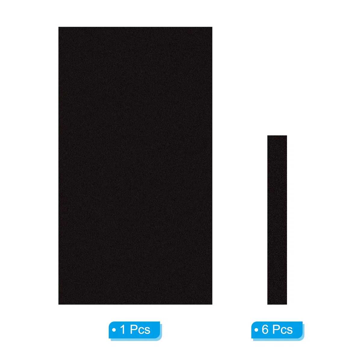 PATIKIL Tessuto per Biliardo 9ft, Feltro per Tavolo Biliardo Professionale con 6 Strisce Panno, Accessori Ricambio in Panno Biliardo per Bar Club, Nero