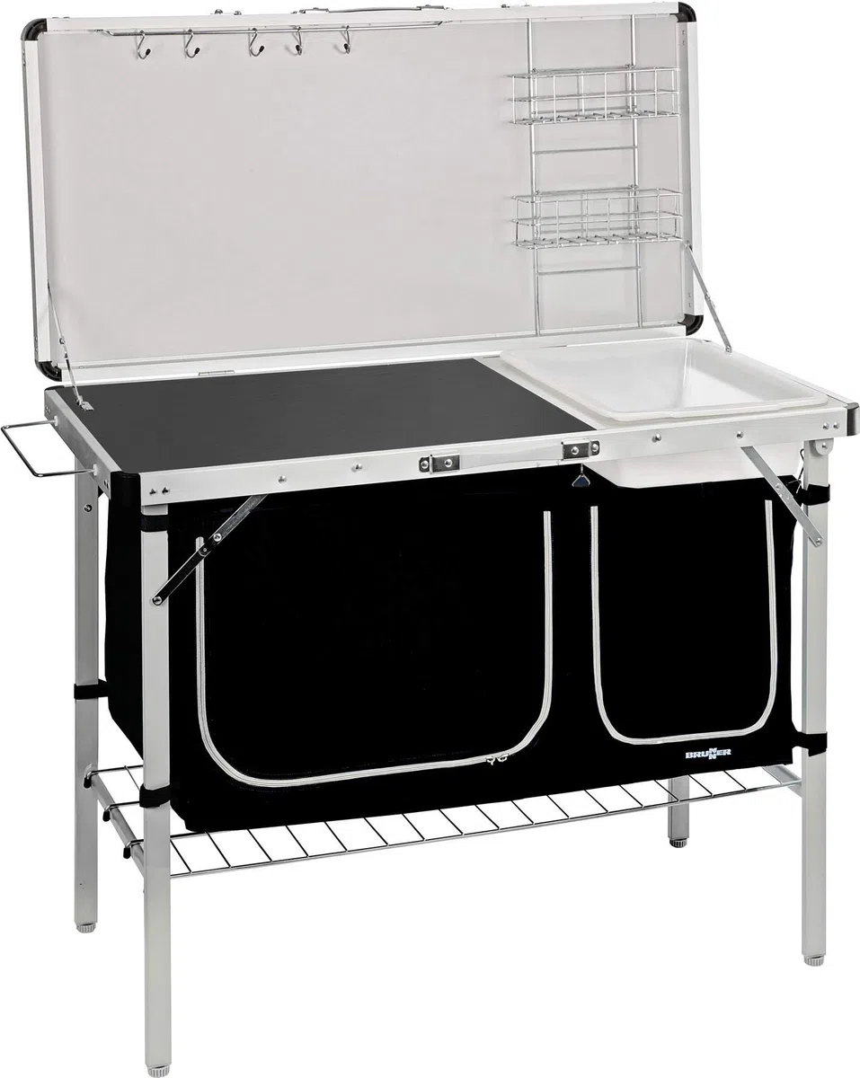 BRUNNER Bollitore da cucina tavolo pieghevole da cucina pieghevole armadio Drive In Black