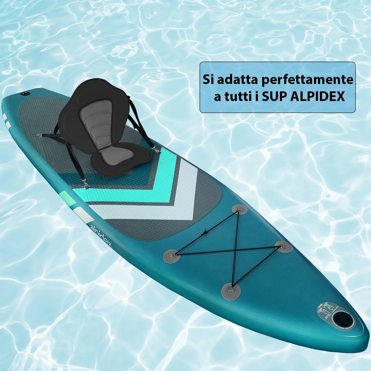 ALPIDEX Sedile Tavola SUP Kajak Sedia Kajak Canoa Stand Up Paddle Board