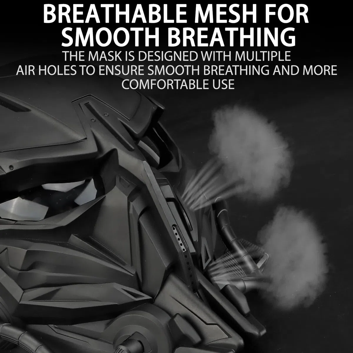 Maschera Airsoft Maschera integrale Alien Cosplay con occhiali per Halloween Cosplay Movie Props Paintball CS Gioco