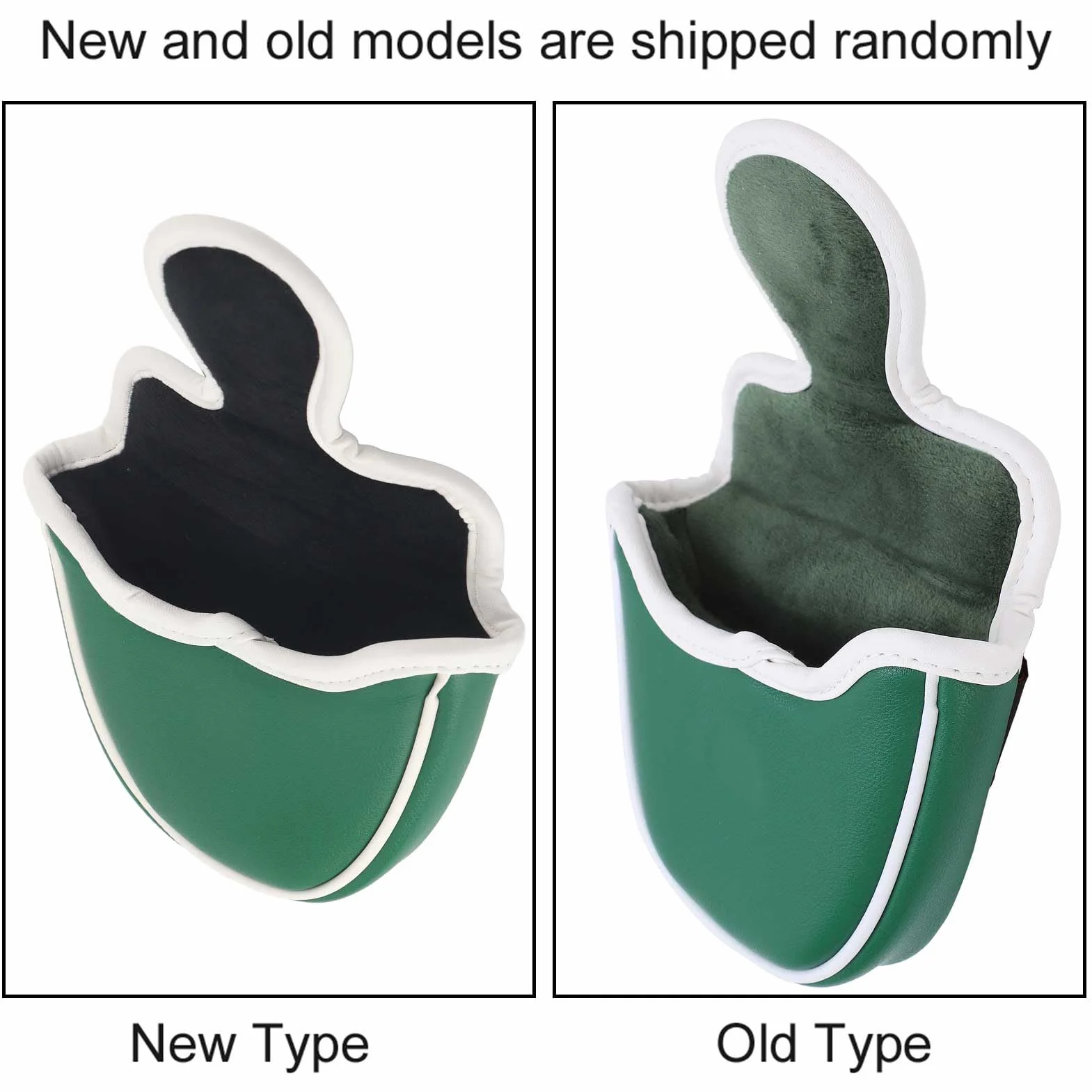 Copriputter da Golf a Semicerchio per Mazzuolo Ricamato Verde Copricapo per Putter