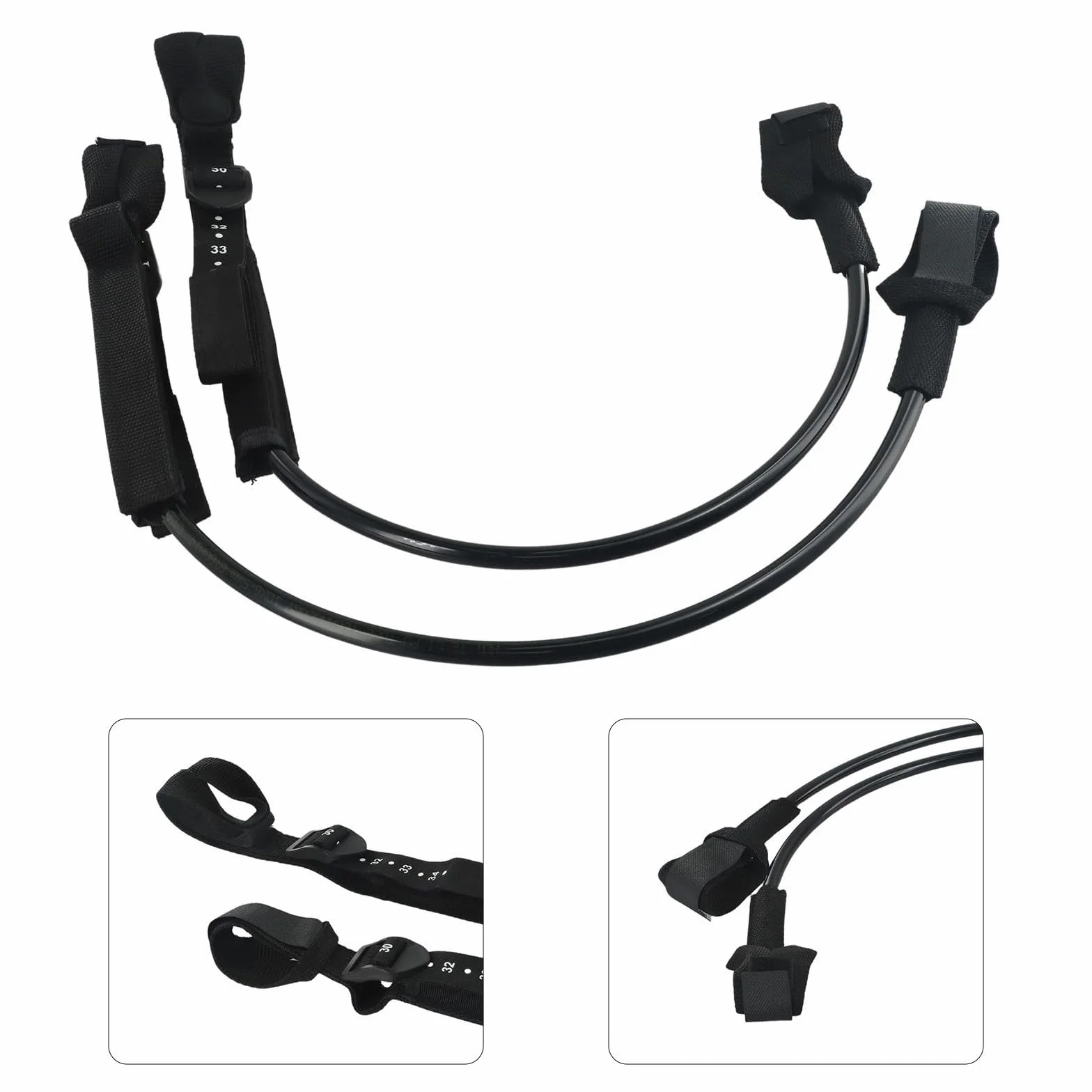 Imbracatura regolabile per windsurf 2 pezzi PU antiscivolo 52-71,1 cm 28-86,4 cm