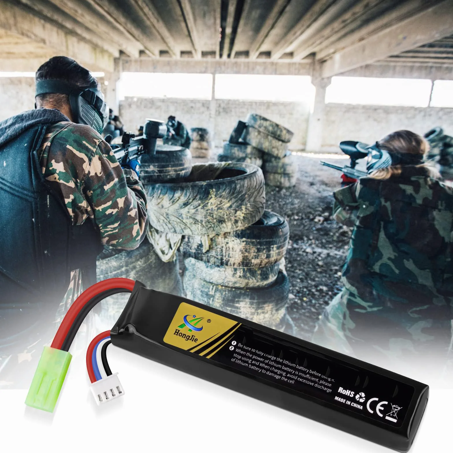 Batteria Lipo 11.1V 1400mAh 30C 3S Airsoft con Tamiya Plug Ricaricabile