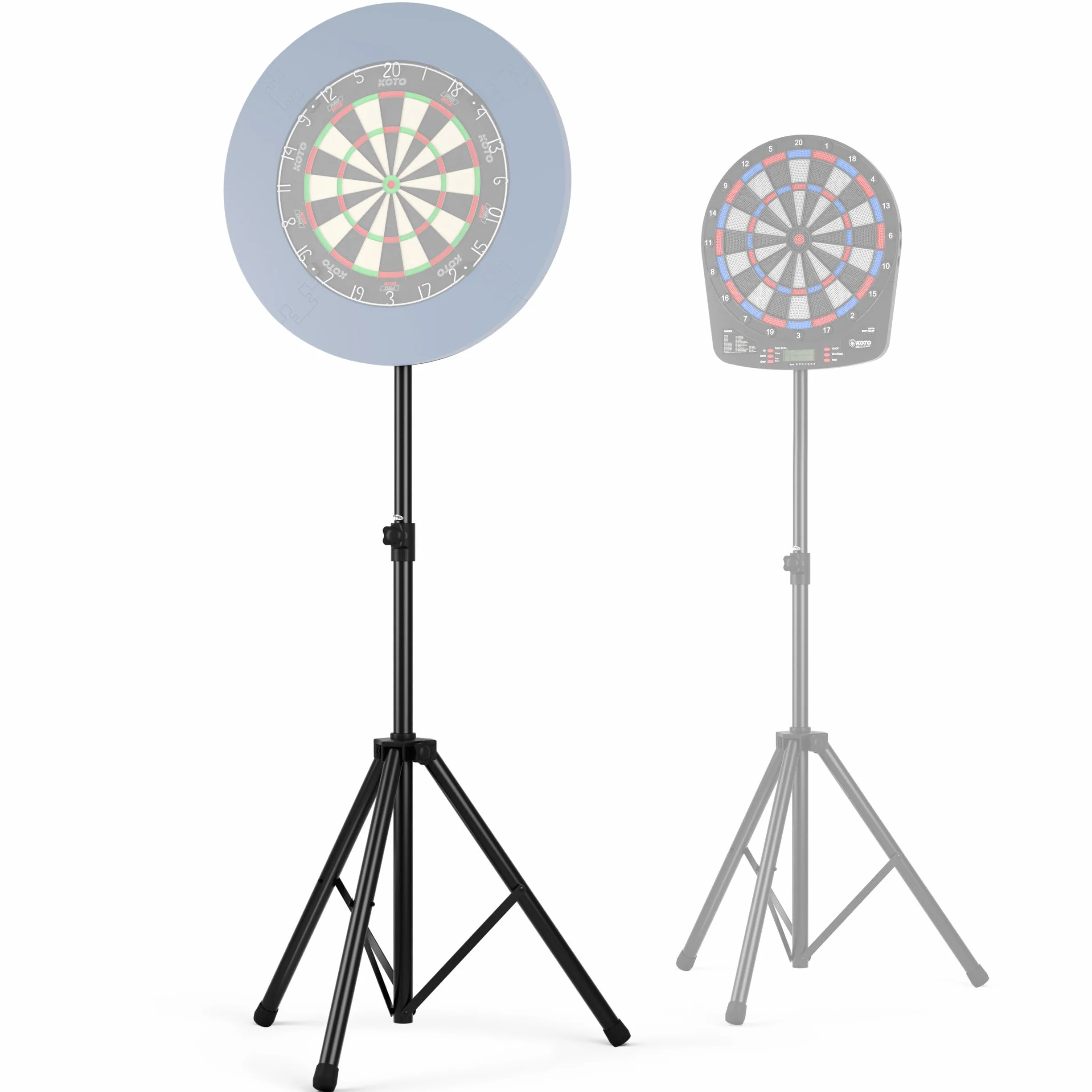 KOTO – Supporto Heavy Duty per Dartboard, Altezza Regolabile, Compatibile con Bersaglio Freccette Elettronico e Bristle, Supporto Professionale per Dartboard