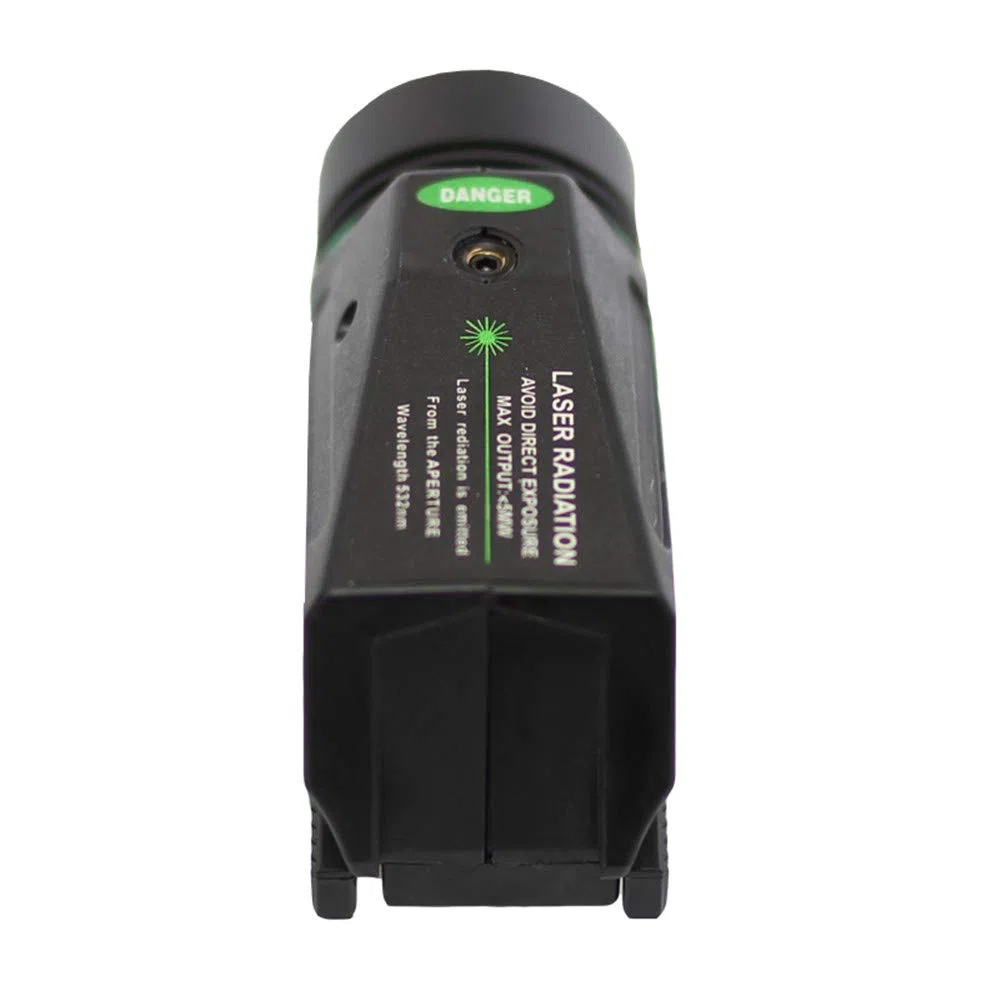 Torcia LED tattica Mirino laser verde per mini binario da 20 mm Mini Glock Pistola per pistola Lanterna Airsoft Light (Laser verde)