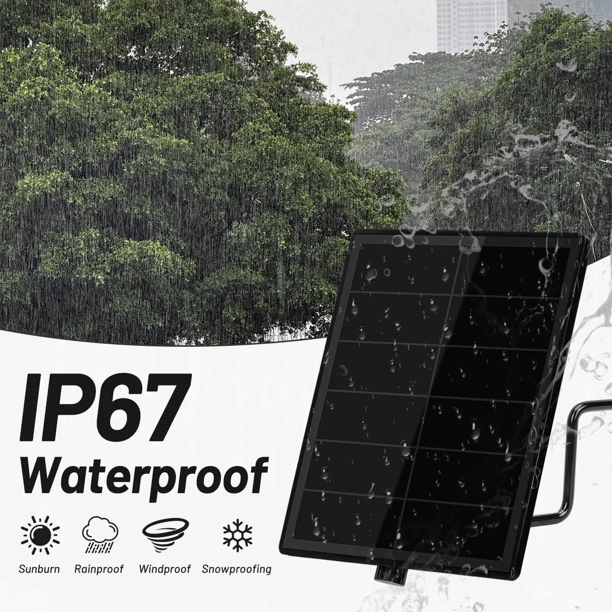 D5 - Mini pannello solare 3 in 1, 5 W, batteria da 5200 mAh con uscita DC5521 3,7 V per dispositivo IoT LoRa Node