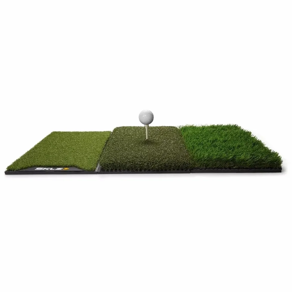 SKLZ Tappetino da Golf per Pratica,Simula Colpi da Tee a Green,Materiale Resistente,63.5 cm x 40.6 cm,Perfetto per Allenamento a Casa,Colore Verde - Migliora Precisione e Distanza nel Gioco